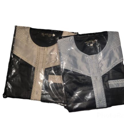 Qamis Al Atlas - Bicolor Noir